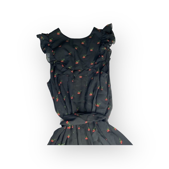 new Wildfox Couture ♥︎ Dolly Rose Print Mini Dress ♥︎ Black with Red Roses ♥︎ M - Picture 10 of 17